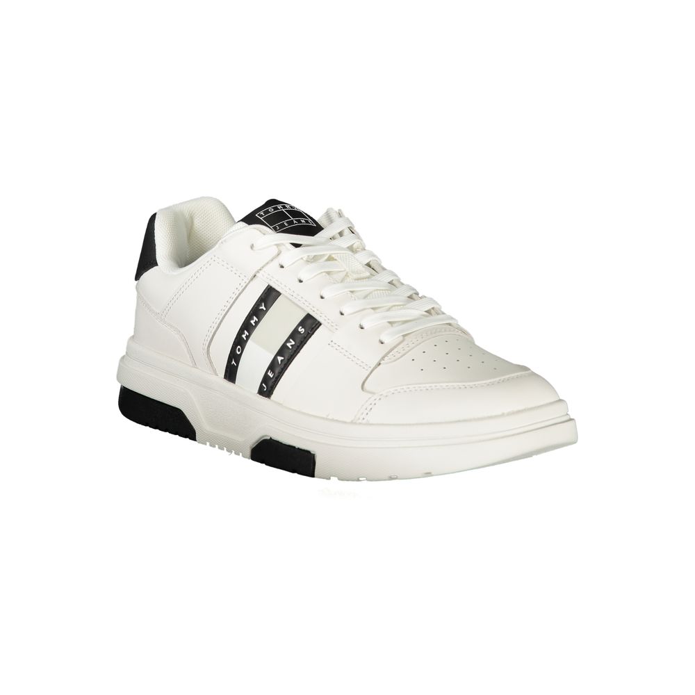 Tommy Hilfiger – Weiße Polyethylen-Sneaker für Herren
