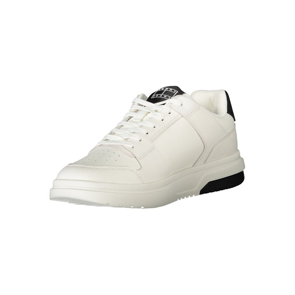 Tommy Hilfiger – Weiße Polyethylen-Sneaker für Herren