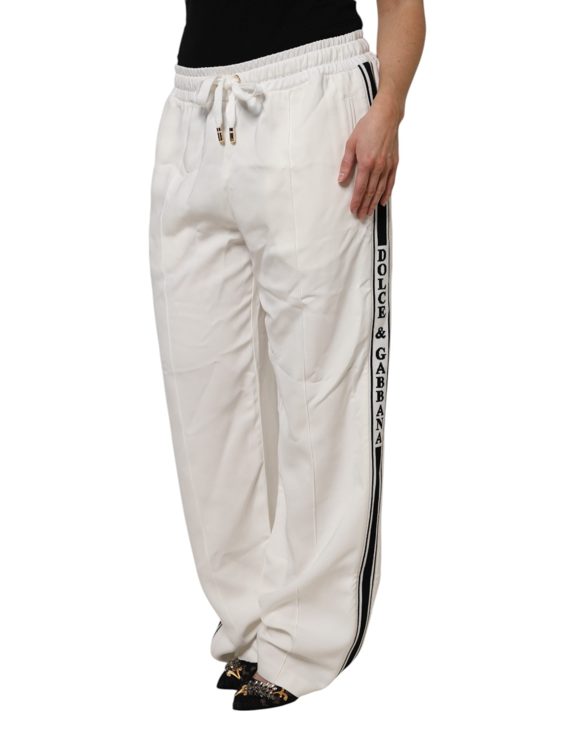Dolce & Gabbana White Jogger Sweatpants Pants