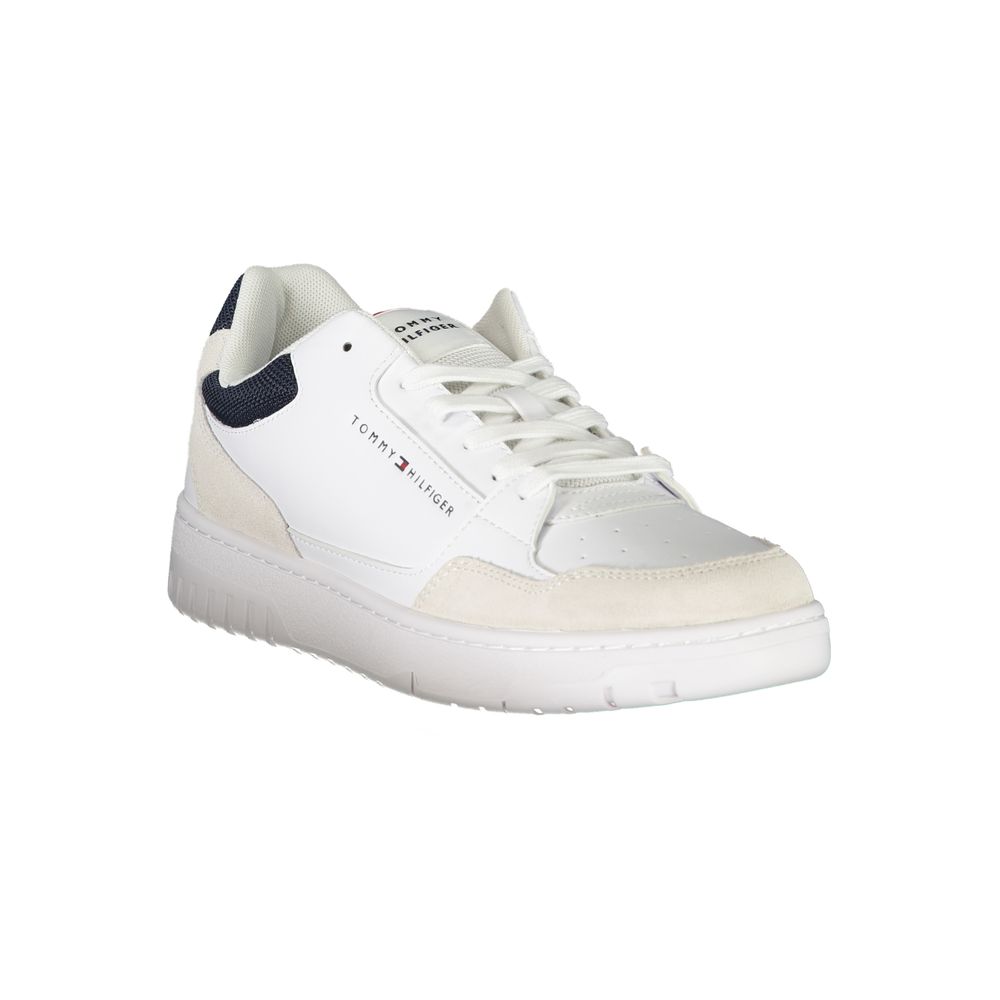 Tommy Hilfiger – Weiße Leder-Sneaker für Herren