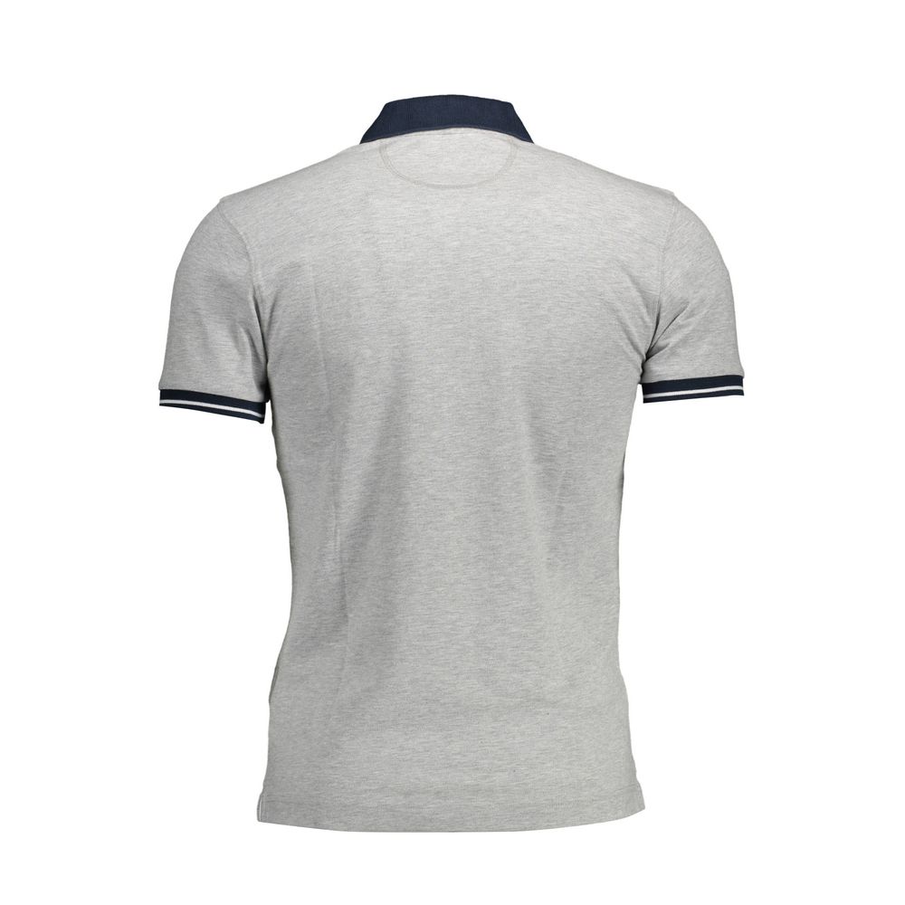 La Martina Graues Herren-Poloshirt aus Baumwolle