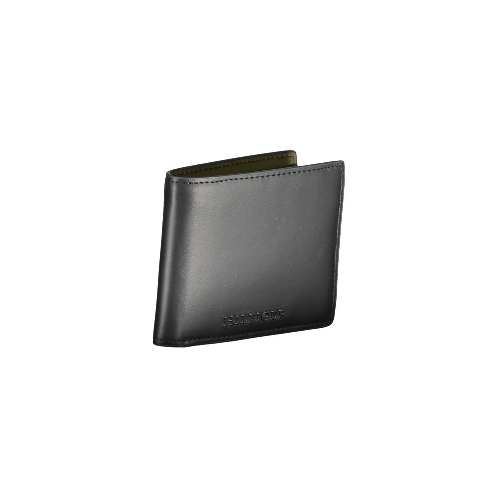 Tommy Hilfiger – Schwarze Lederbrieftasche