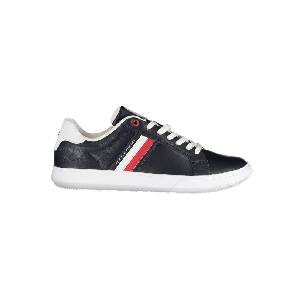 Tommy Hilfiger – Elegante blaue Schnür-Sneaker mit Kontrastdetails