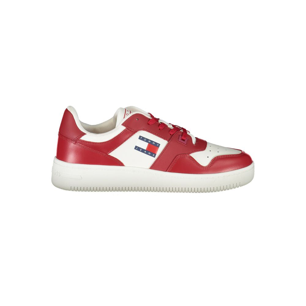 Tommy Hilfiger – Rosa Leder-Sneaker für Herren