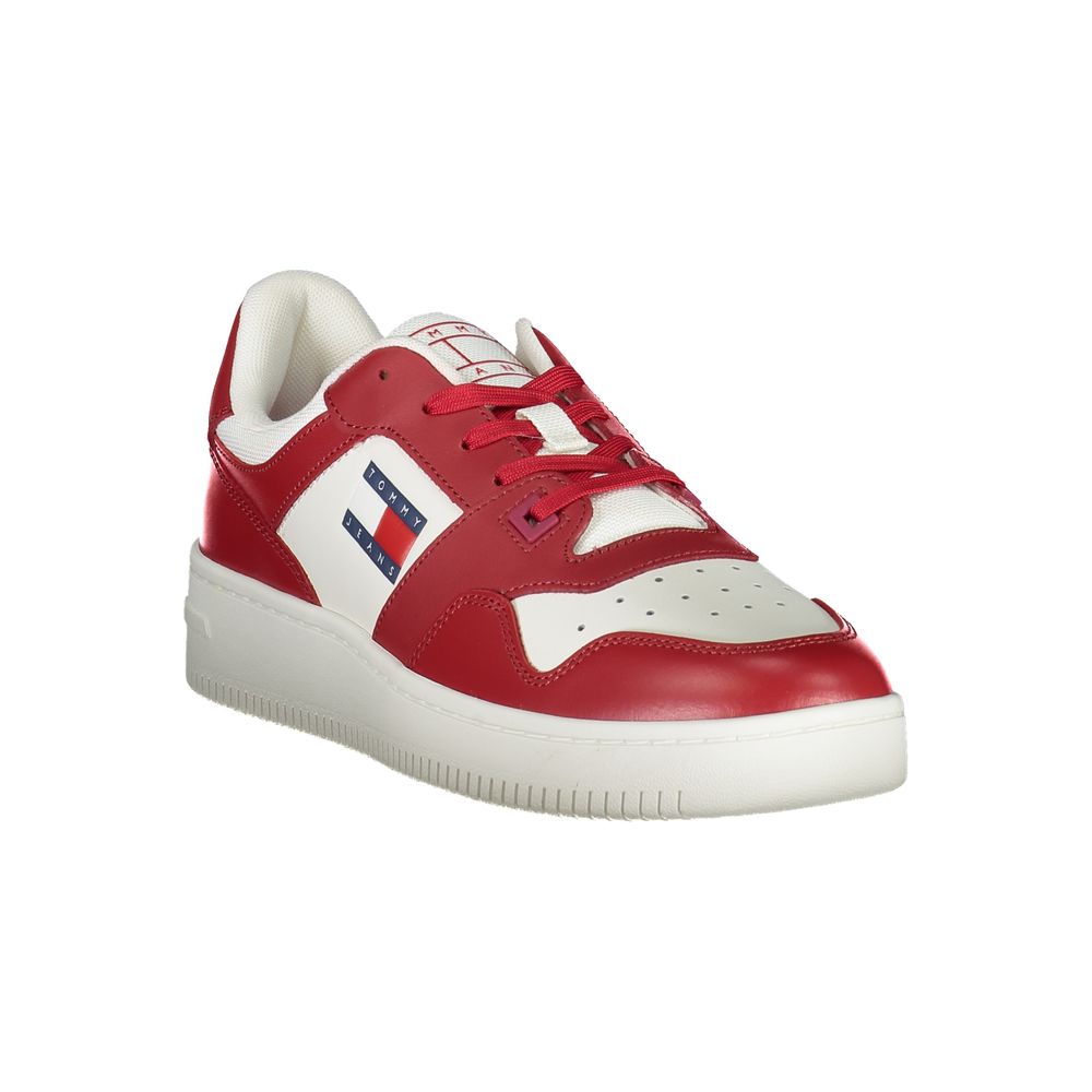 Tommy Hilfiger – Rosa Leder-Sneaker für Herren