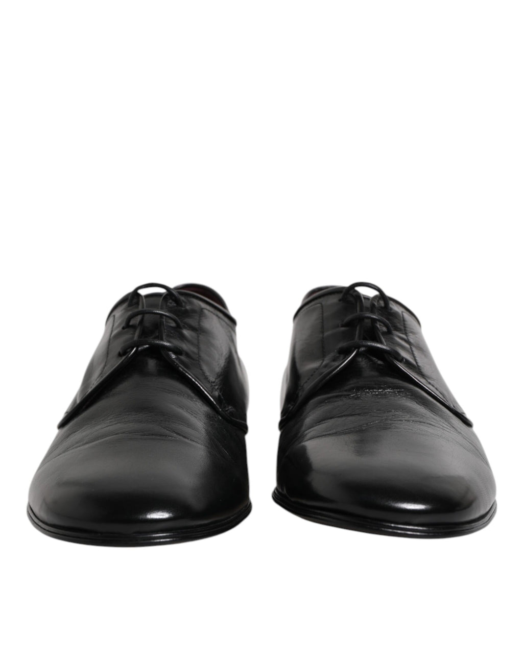 Dolce &amp; Gabbana – Schwarze Derby-Schuhe aus Leder zum Schnüren