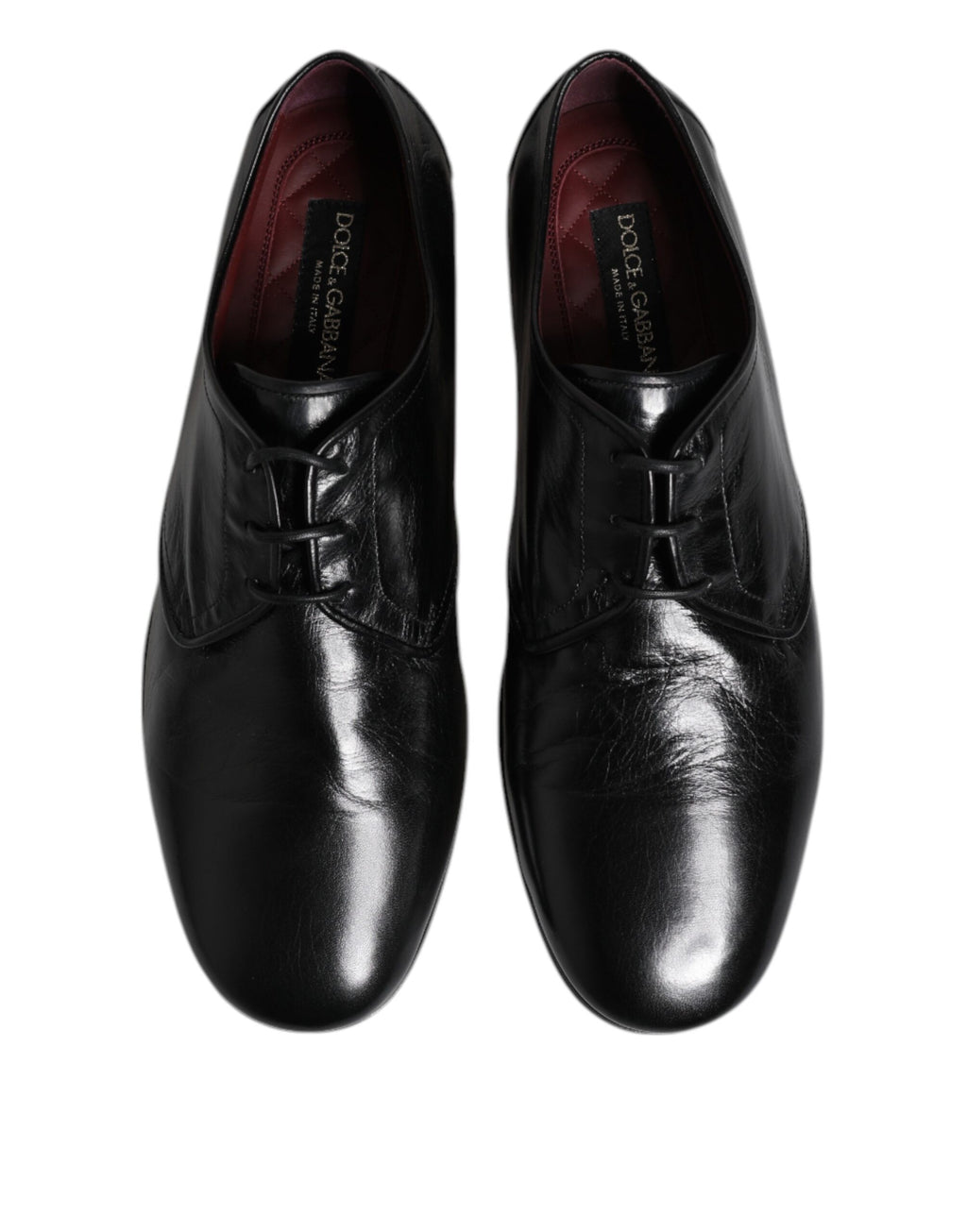 Dolce &amp; Gabbana – Schwarze Derby-Schuhe aus Leder zum Schnüren