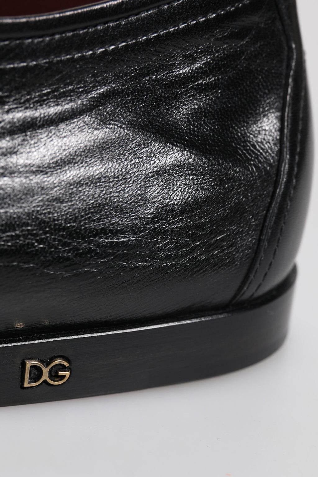 Dolce &amp; Gabbana – Schwarze Derby-Schuhe aus Leder zum Schnüren