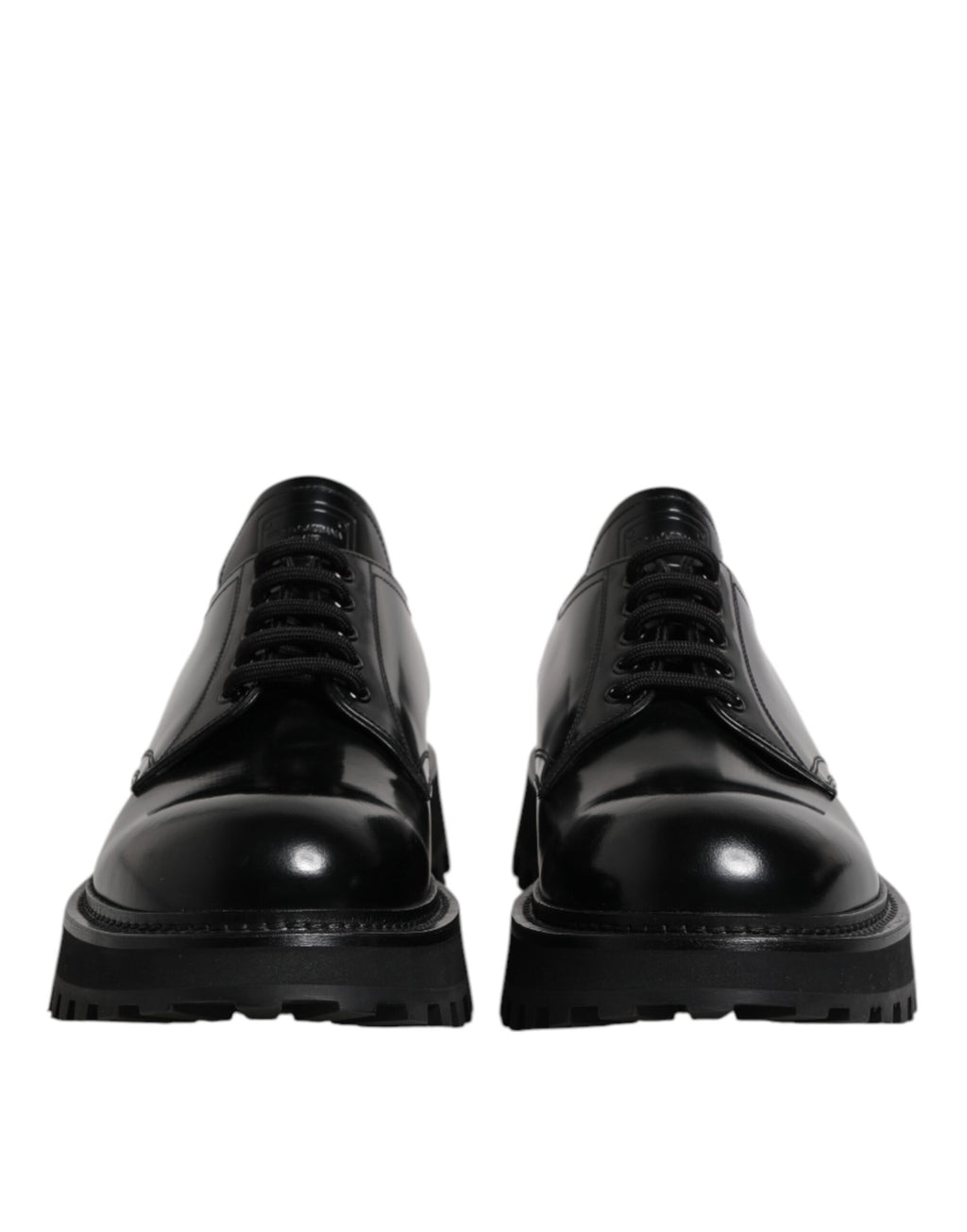 Dolce &amp; Gabbana – Derby-Schnürschuhe aus schwarzem Leder für Herren