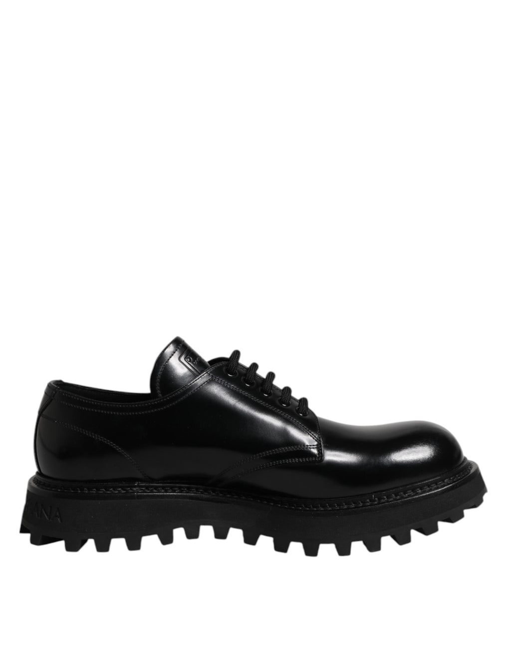 Dolce &amp; Gabbana – Derby-Schnürschuhe aus schwarzem Leder für Herren