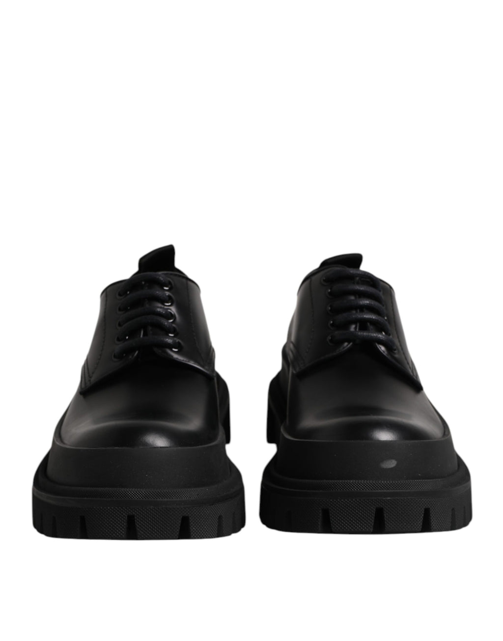 Dolce &amp; Gabbana – Derby-Schnürschuhe aus schwarzem Leder für Herren
