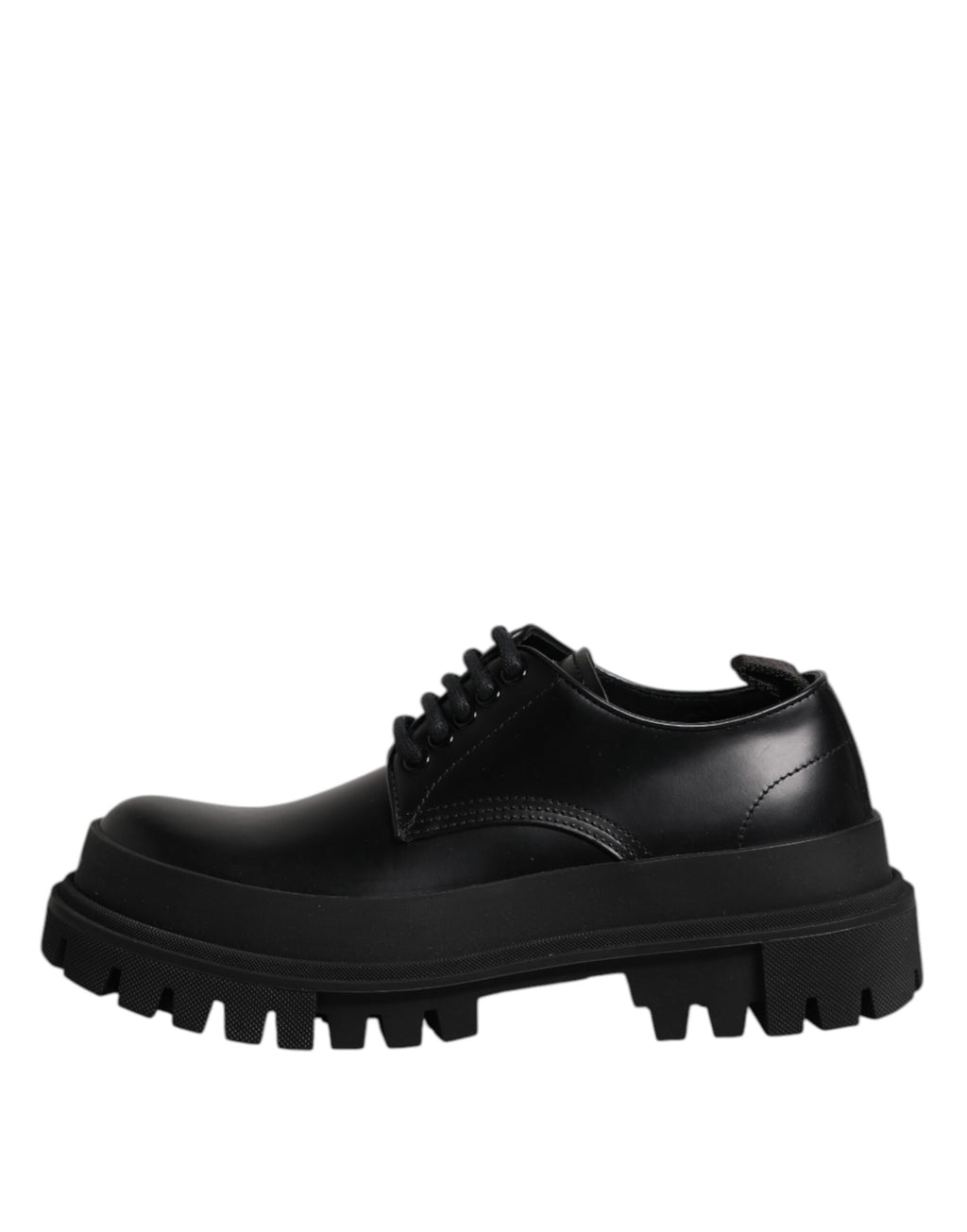 Dolce &amp; Gabbana – Derby-Schnürschuhe aus schwarzem Leder für Herren