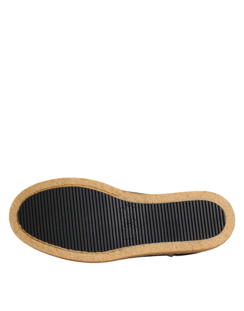 Dolce &amp; Gabbana Loafer aus braun-weißem Kalbsleder