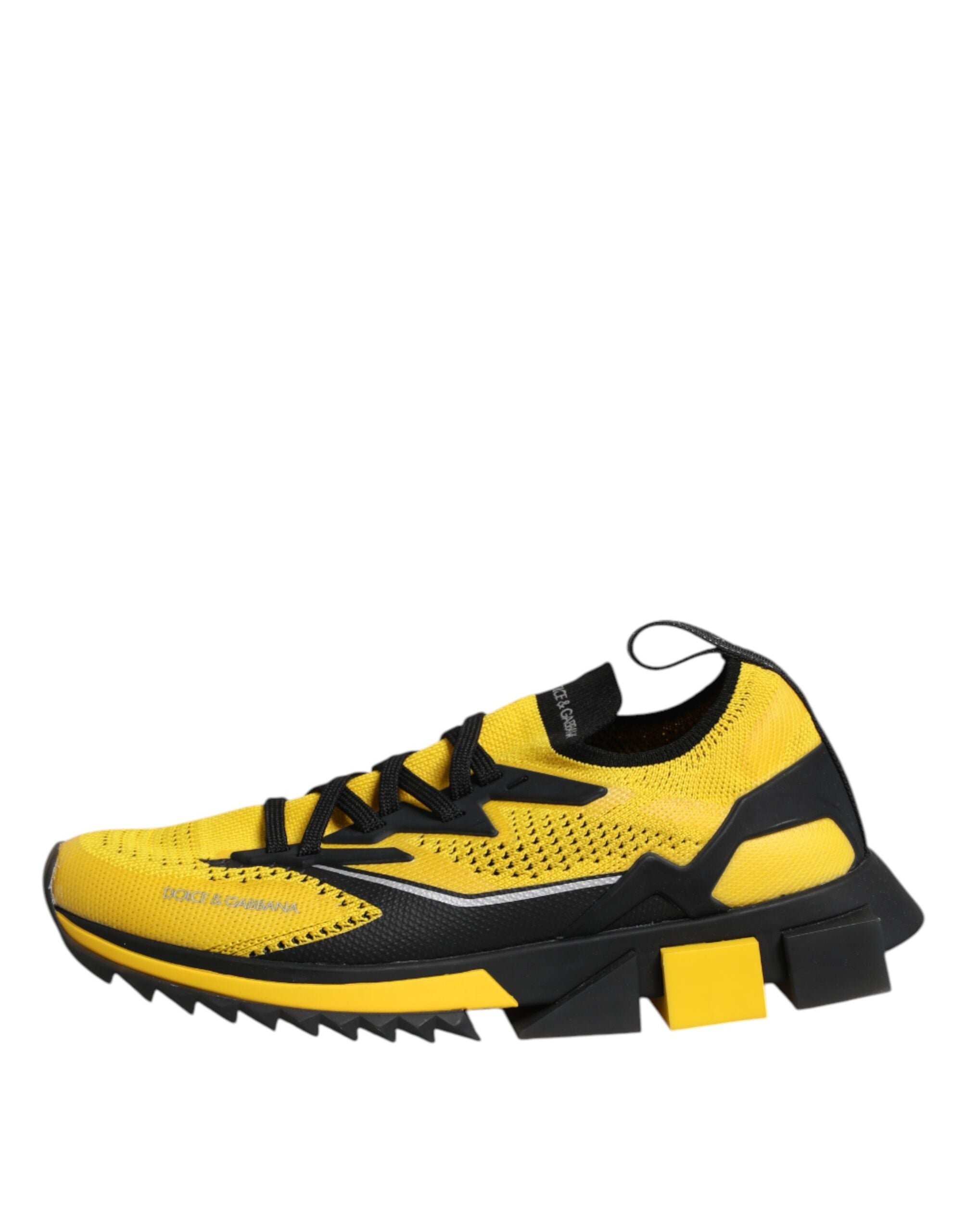 Dolce &amp; Gabbana Gelbe SORRENTO Sport Stretch Sneakers Schuhe