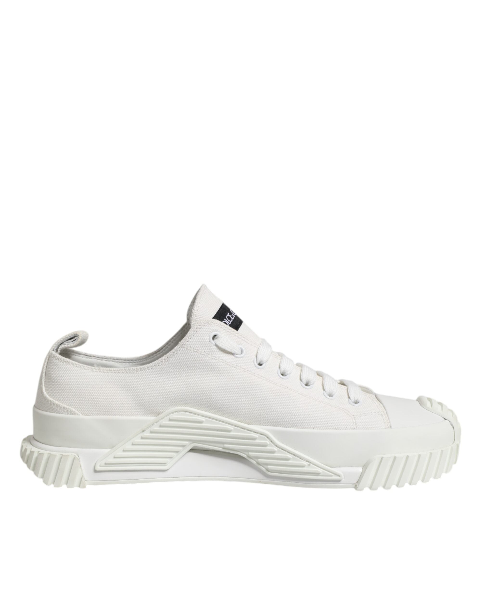 Dolce &amp; Gabbana – Niedrige Sneakers mit Logo-Print in Weiß