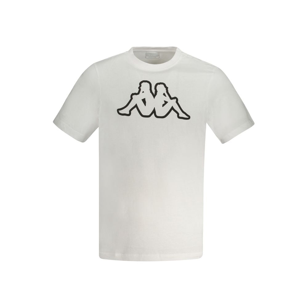 Kappa – Weißes Baumwoll-T-Shirt für Herren