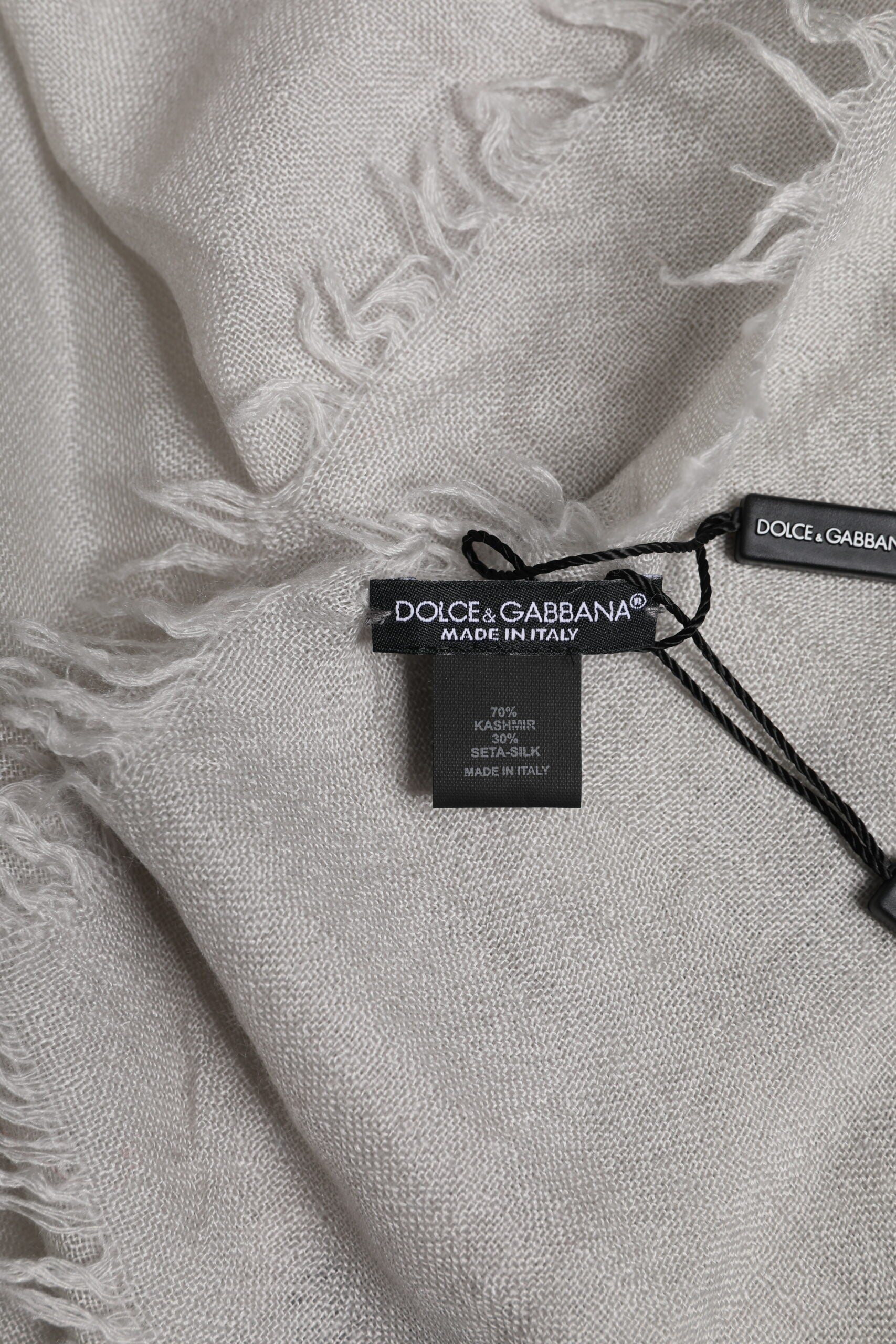 Dolce &amp; Gabbana Grauer DG Crown Halswärmer Wickelschal