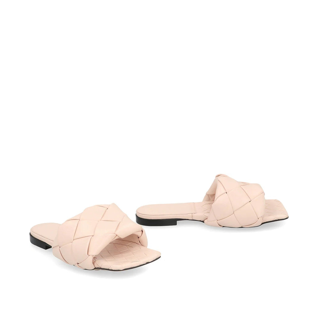 Bottega Veneta Lido Leather Flat Sandals 37,5 – Siebentaschen