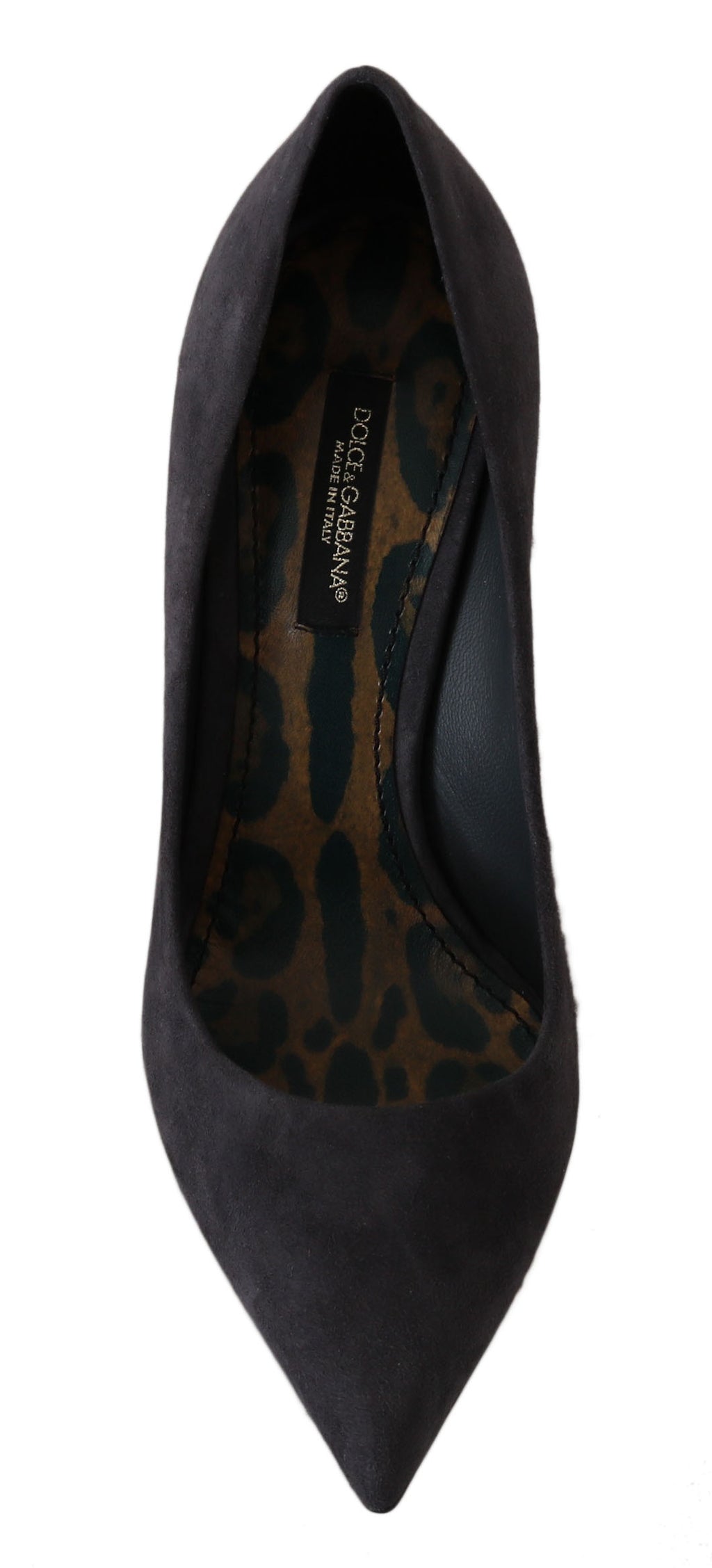 Dolce &amp; Gabbana Elegante graue Wildleder-Stiletto-Pumps
