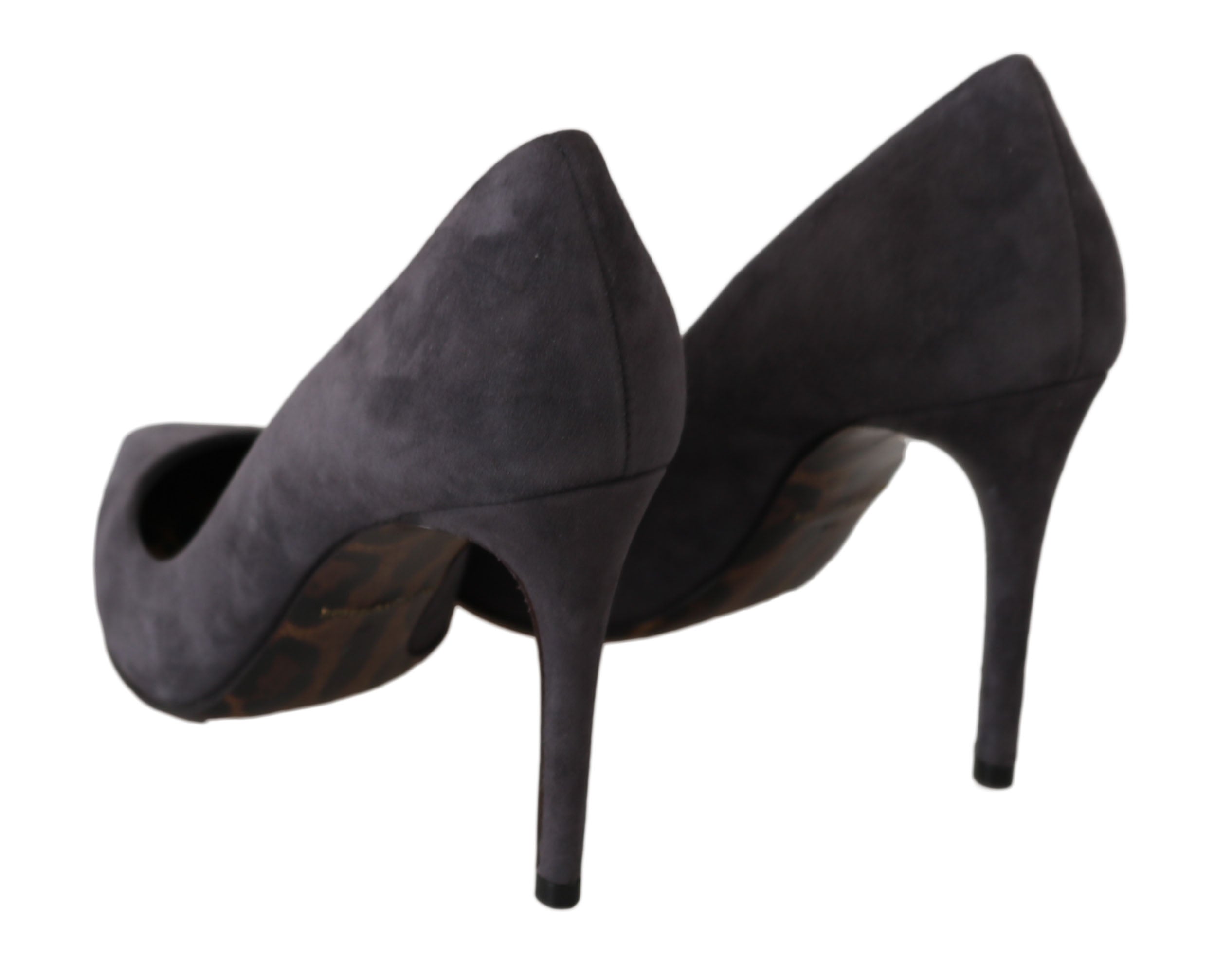 Dolce &amp; Gabbana Elegante graue Wildleder-Stiletto-Pumps