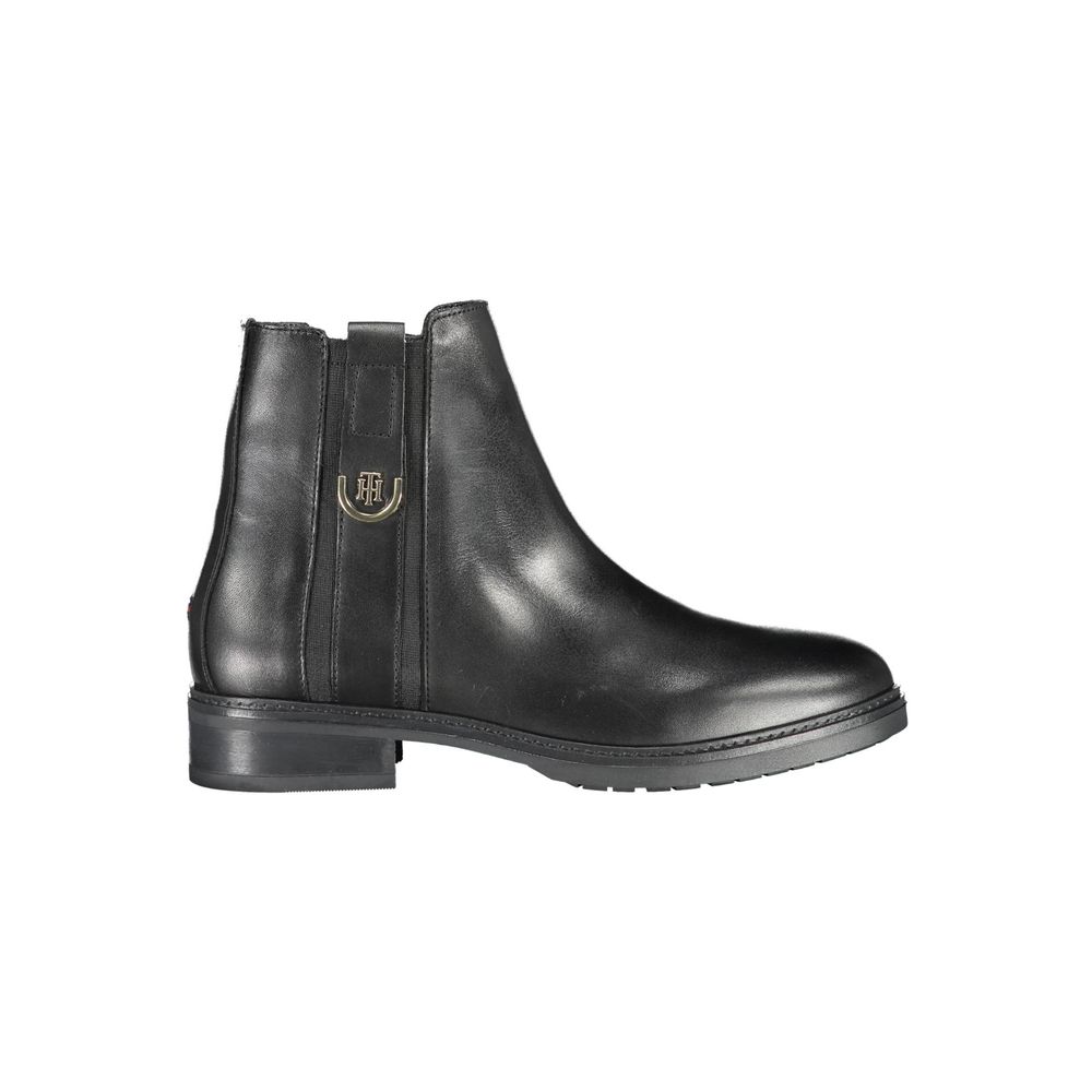 Tommy Hilfiger – Schwarze Lederstiefel für Damen