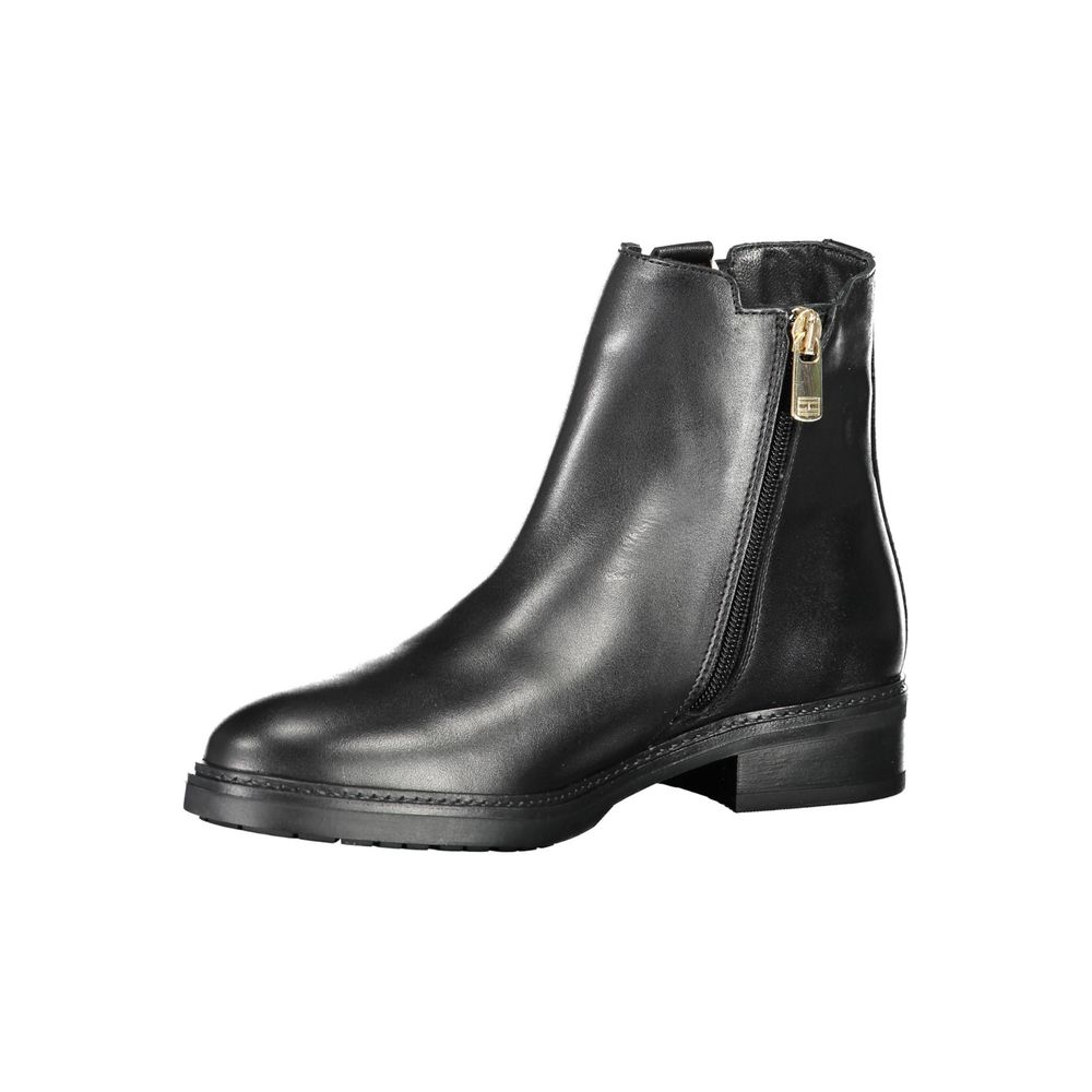 Tommy Hilfiger – Schwarze Lederstiefel für Damen