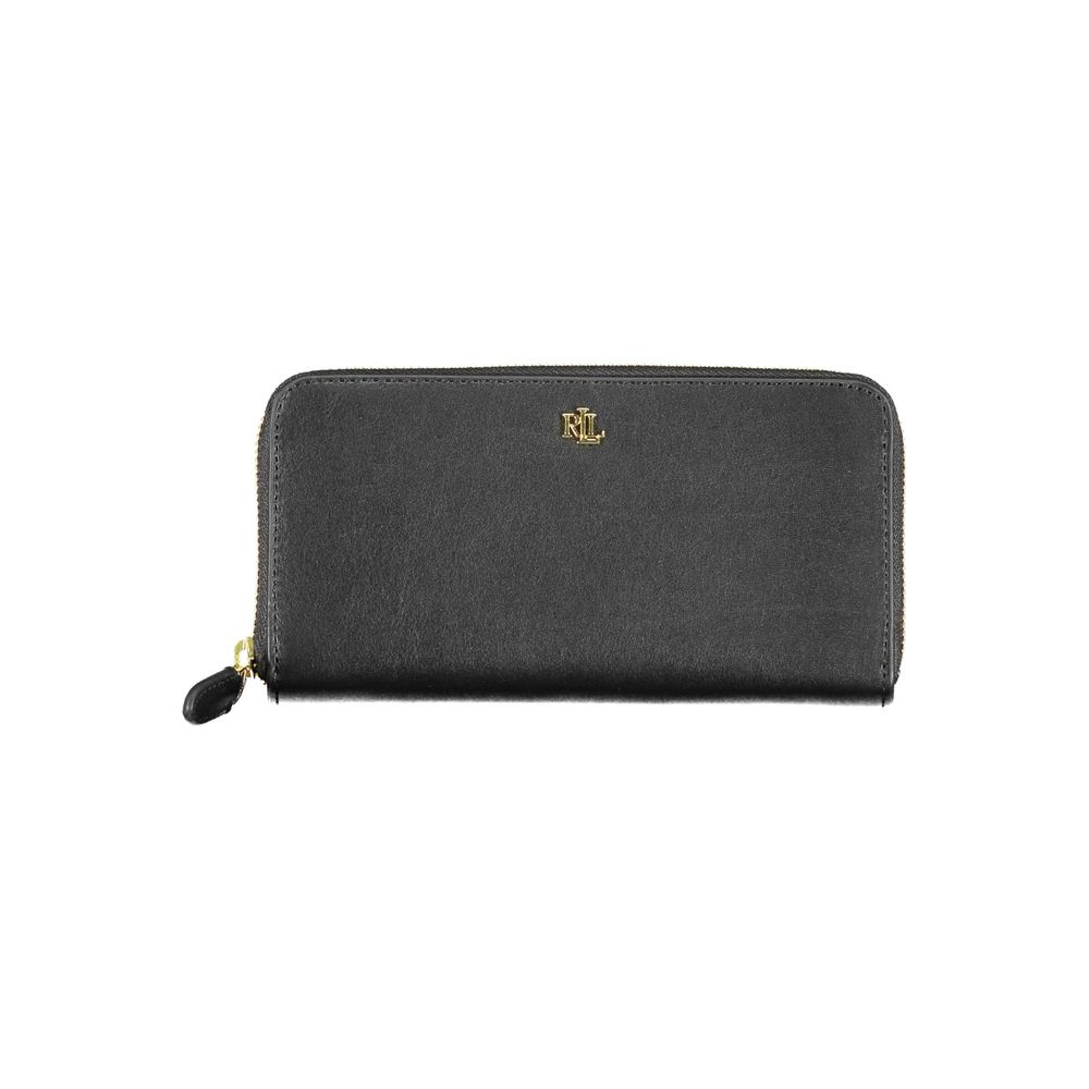 Ralph Lauren Schwarze Lederbrieftasche