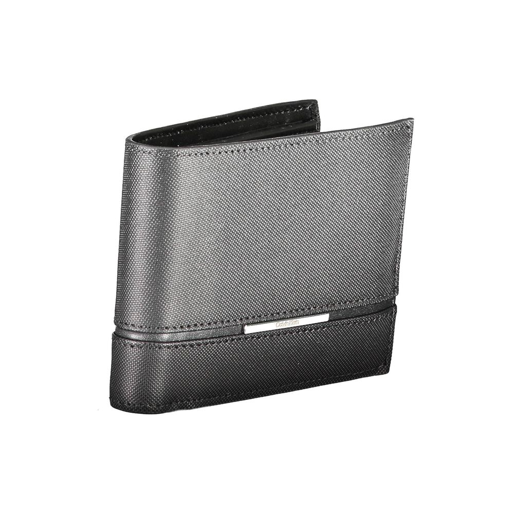 Calvin Klein Schwarze Lederbrieftasche
