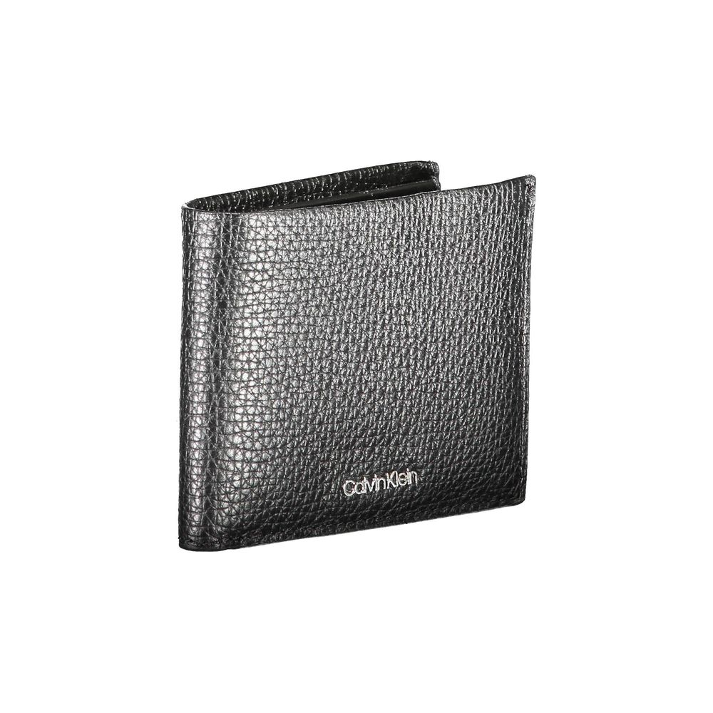 Calvin Klein Schwarze Lederbrieftasche