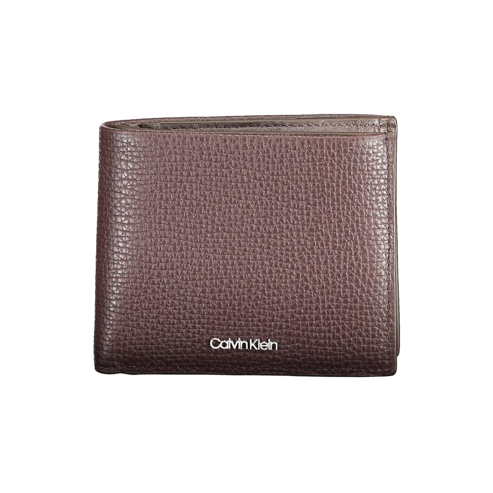 Calvin Klein Braune Lederbrieftasche