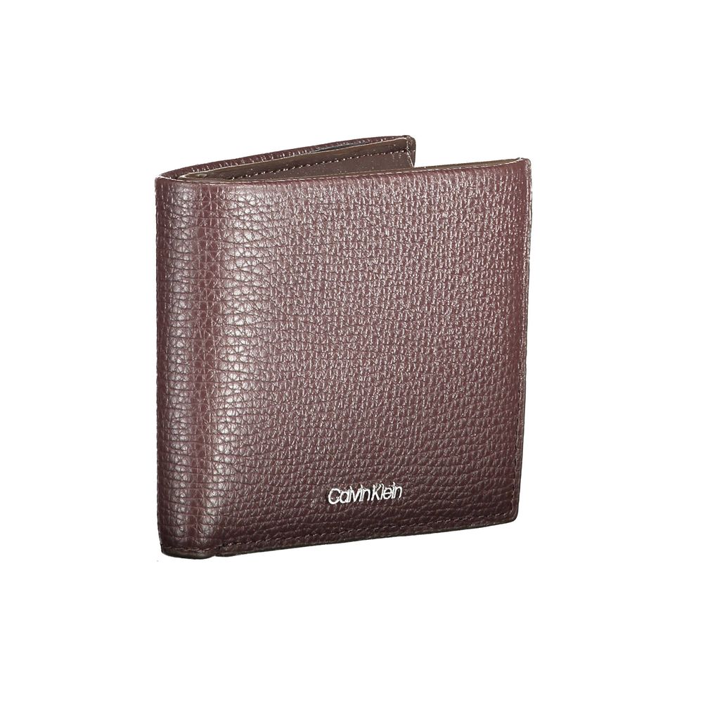 Calvin Klein Braune Lederbrieftasche