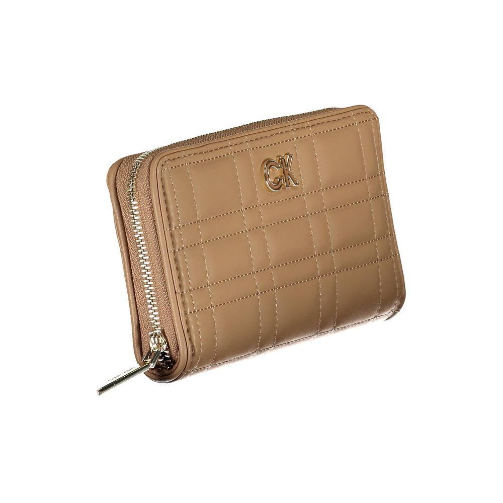 Calvin Klein Beige Polyester-Geldbörse