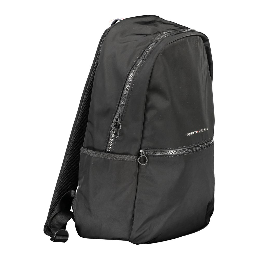 Tommy Hilfiger – Schwarzer Polyester-Rucksack