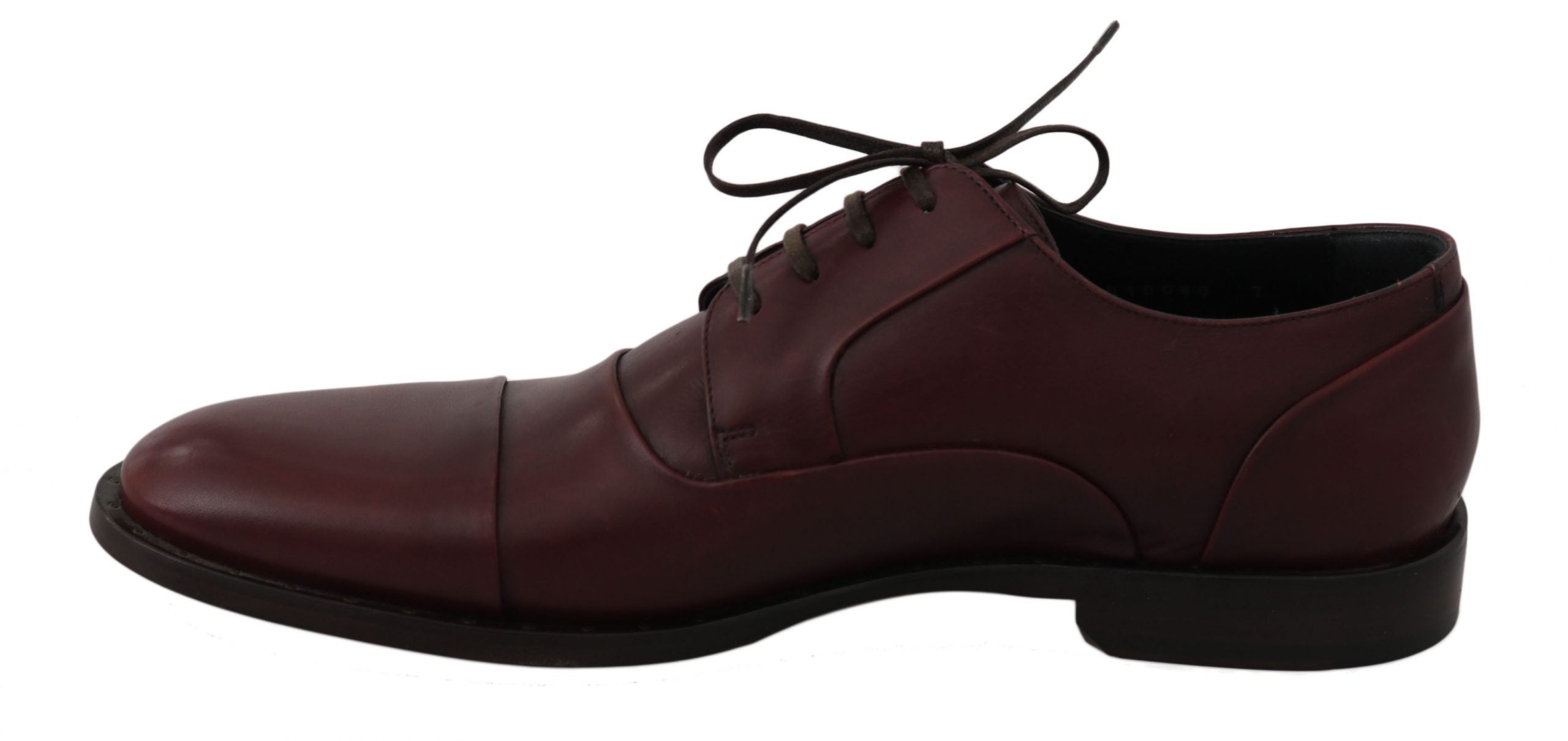Dolce &amp; Gabbana Elegante Abendschuhe aus bordeauxrotem Leder
