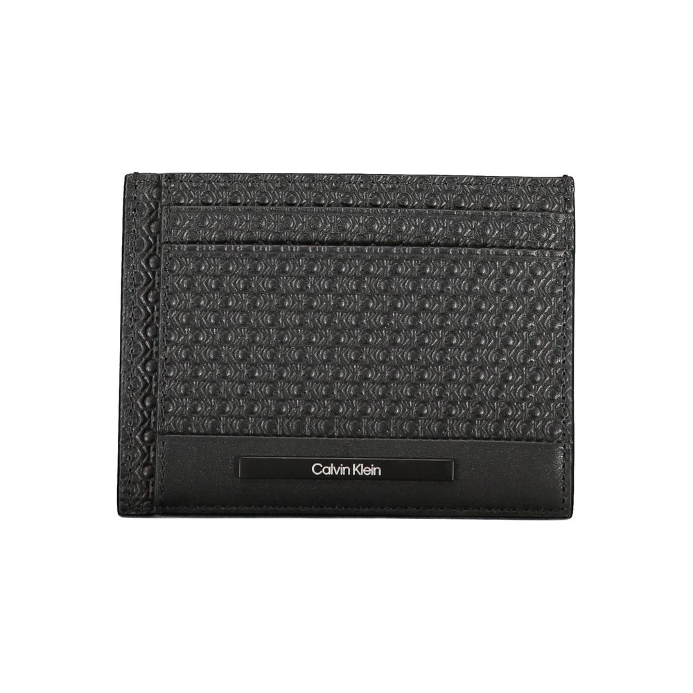 Calvin Klein Schwarze Lederbrieftasche