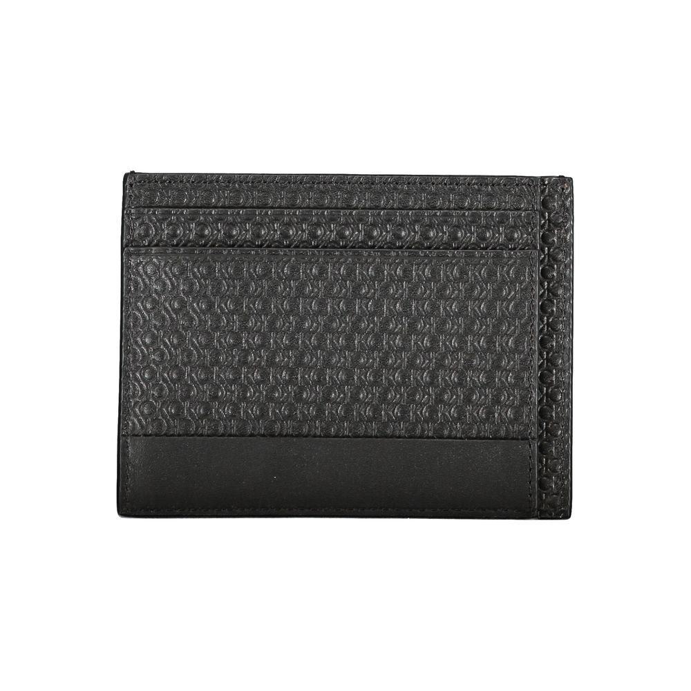 Calvin Klein Schwarze Lederbrieftasche