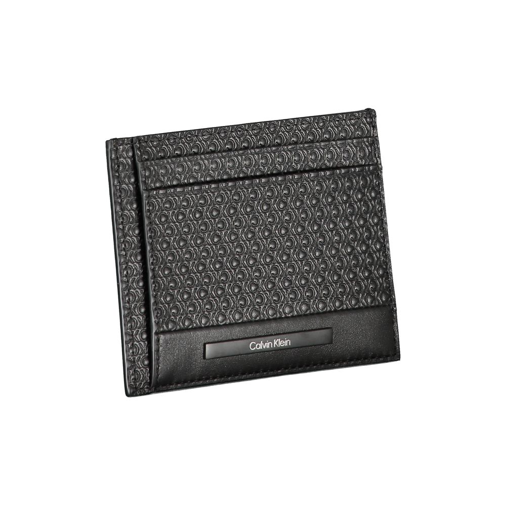 Calvin Klein Schwarze Lederbrieftasche