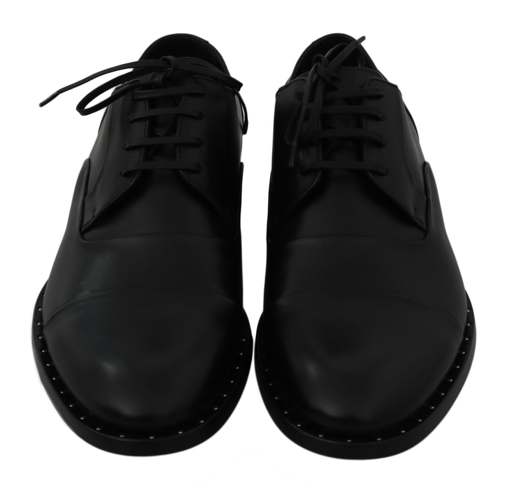 Dolce &amp; Gabbana – Elegante Abendschuhe aus schwarzem Leder