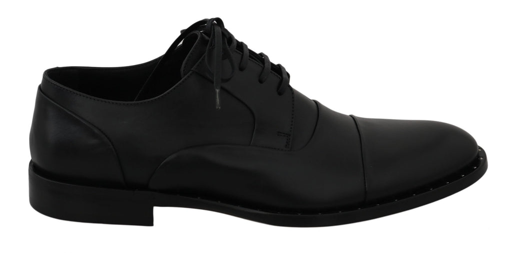 Dolce &amp; Gabbana – Elegante Abendschuhe aus schwarzem Leder
