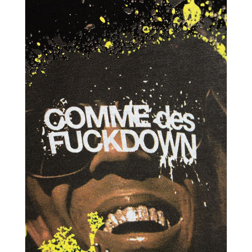 Comme Des Fuckdown Schwarzes Baumwoll-T-Shirt