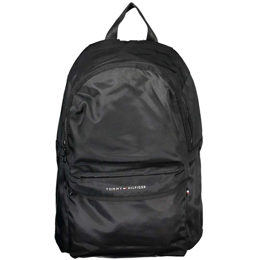 Tommy Hilfiger – Schwarzer Polyester-Rucksack