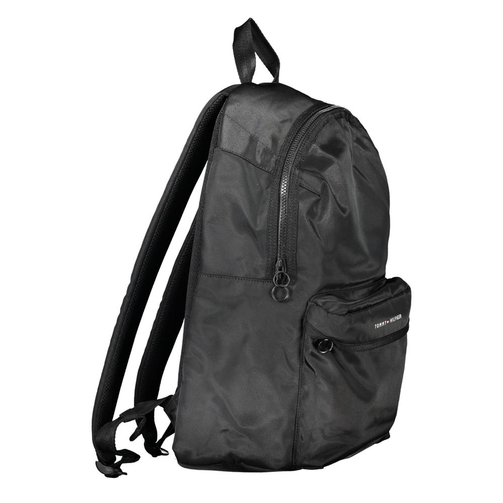 Tommy Hilfiger – Schwarzer Polyester-Rucksack