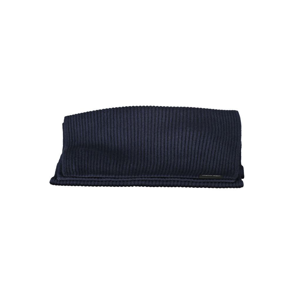 Calvin Klein Blauer Baumwollschal