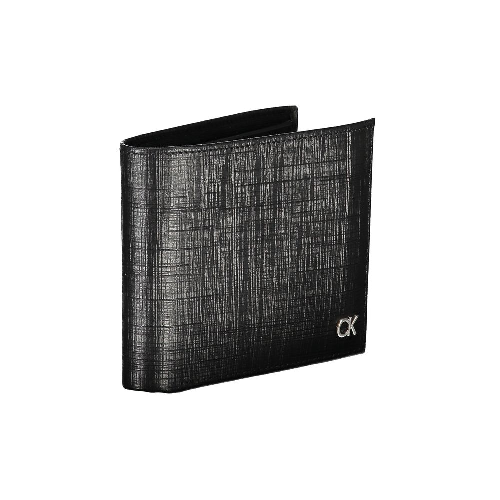 Calvin Klein Schwarze Lederbrieftasche