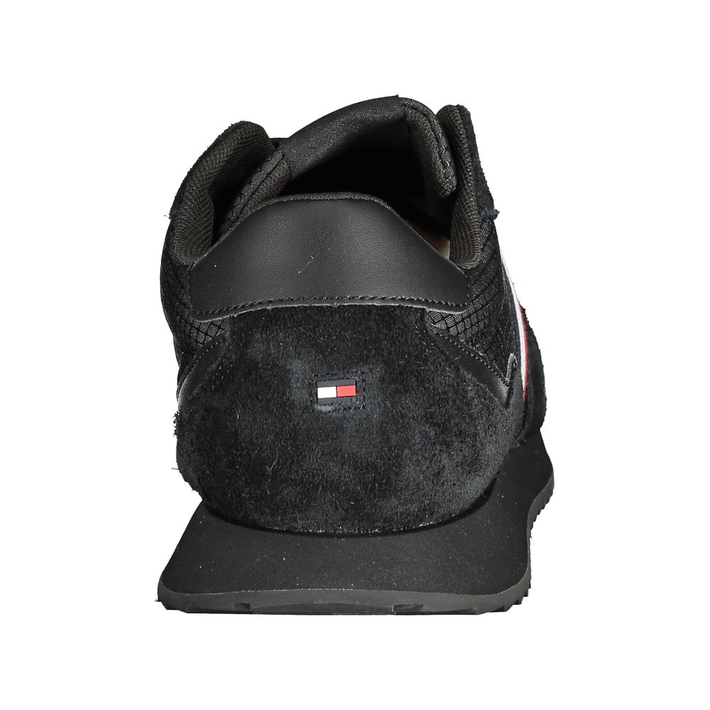 Tommy Hilfiger – Schwarze Polyester-Sneaker