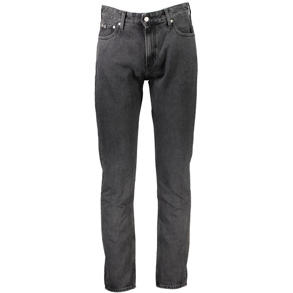 Calvin Klein Gray Cotton Men Jeans