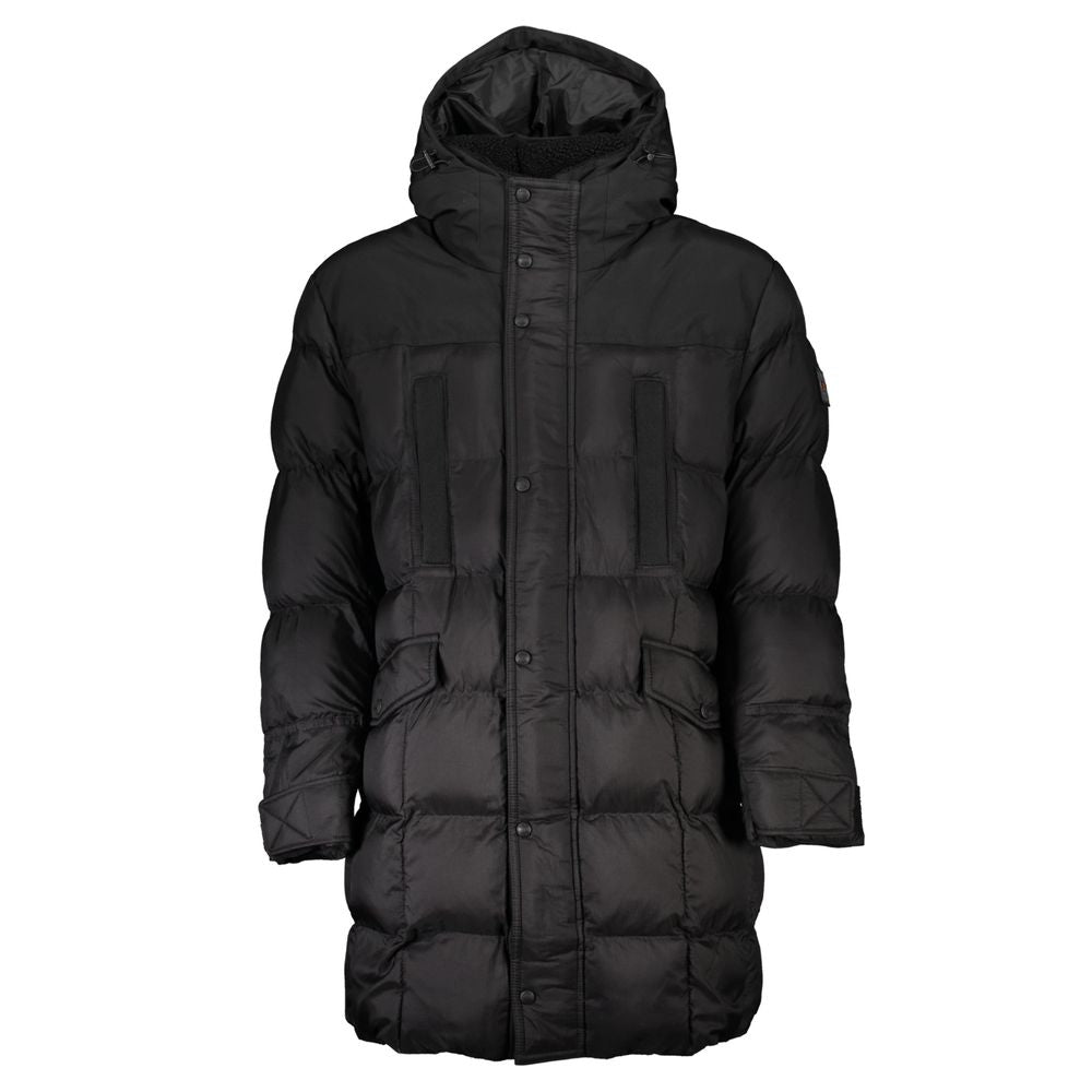 Hugo Boss Schwarze Polyamid-Herrenjacke