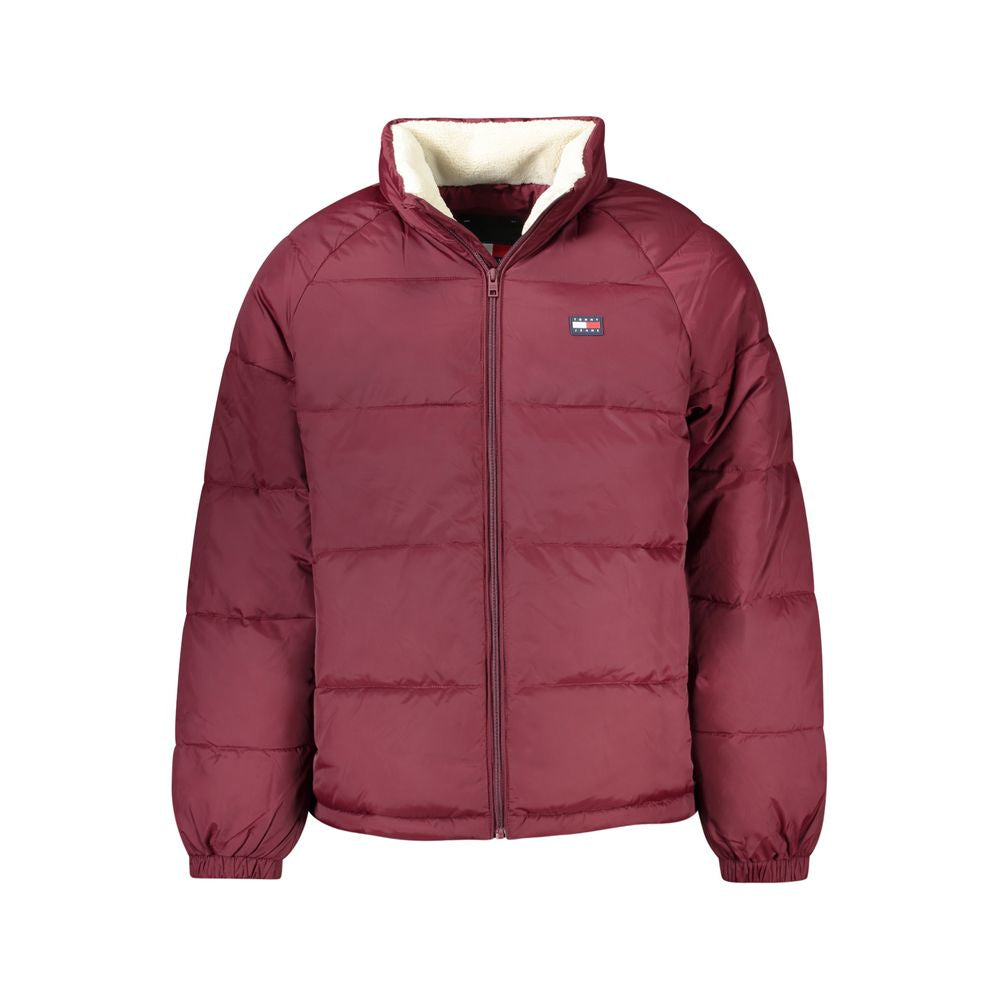 Tommy Hilfiger – Rote Herrenjacke aus recyceltem Polyester