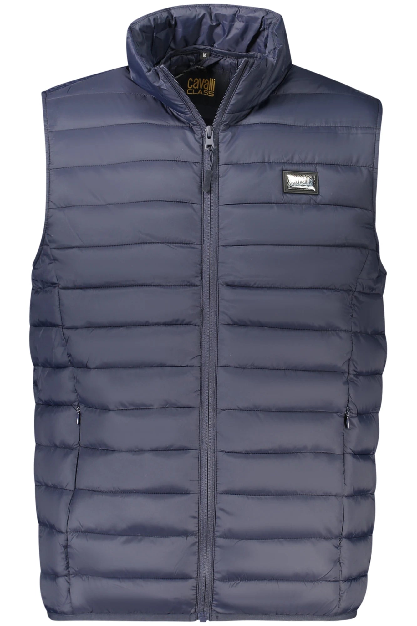 CAVALLI CLASS MEN&#39;S BLUE SLEEVELESS JACKET