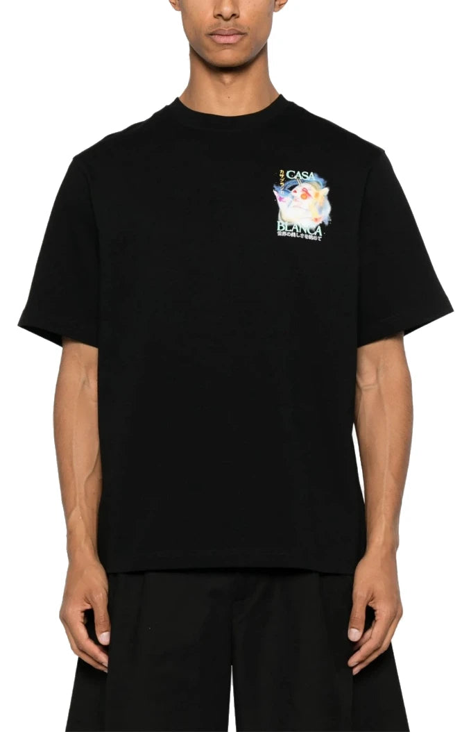 Casablanca T-shirt & Top Black Man